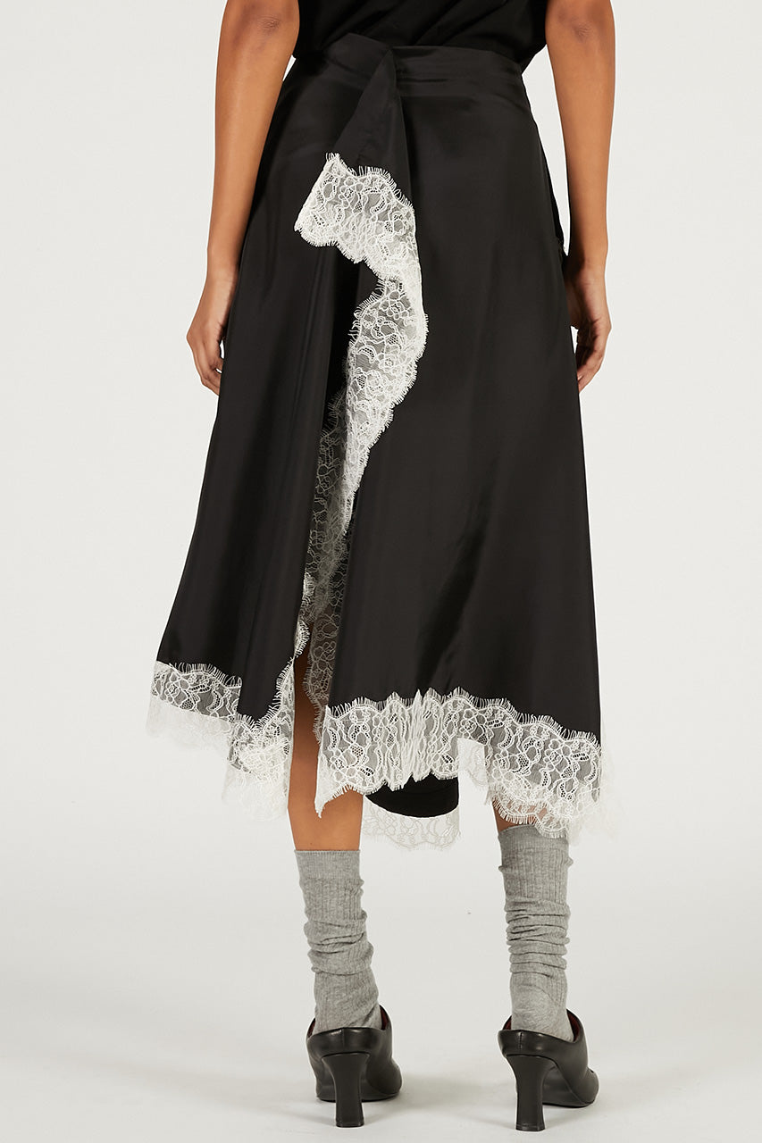 square pattern skirt op