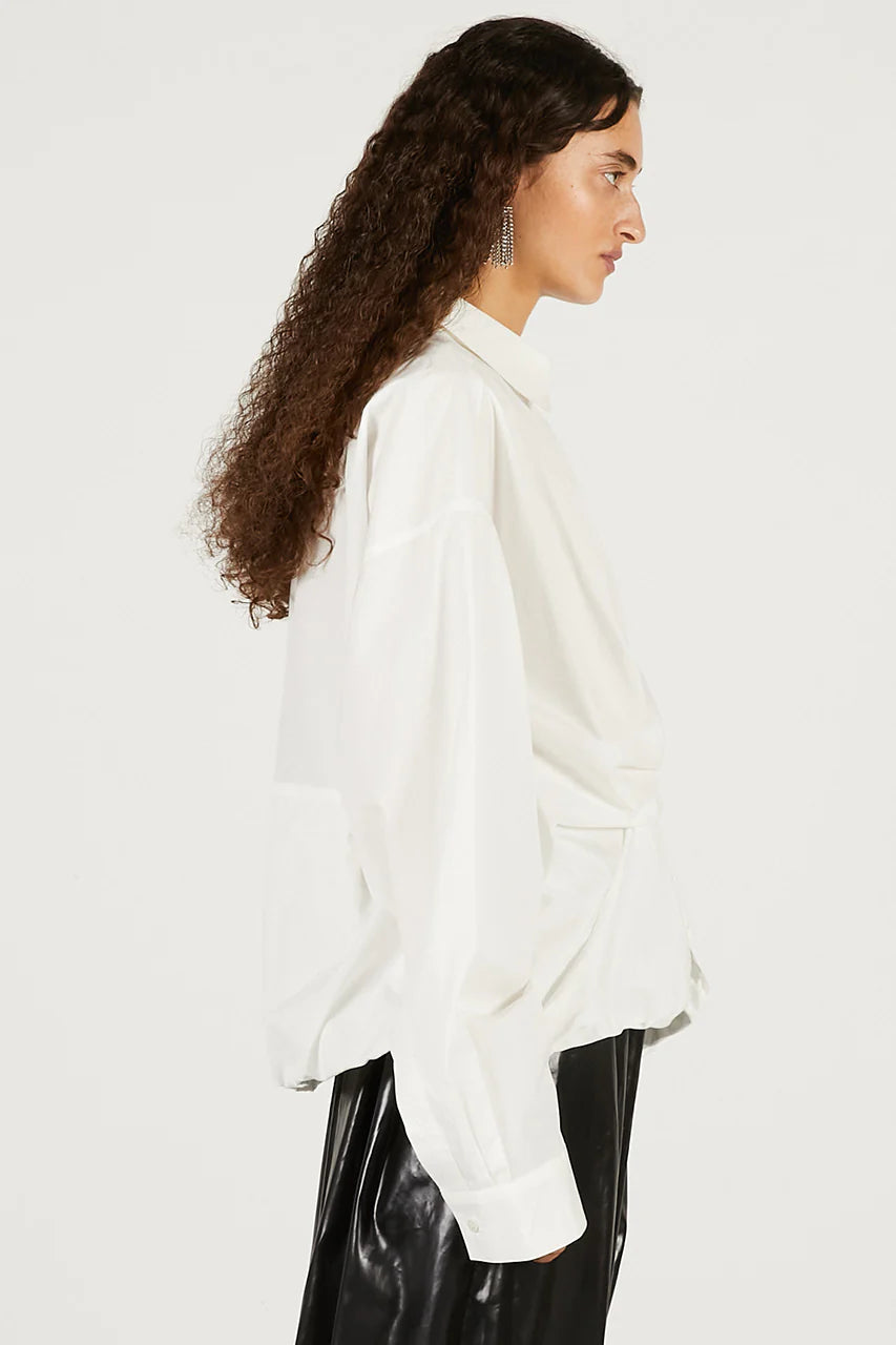 buckle balloon shirt
