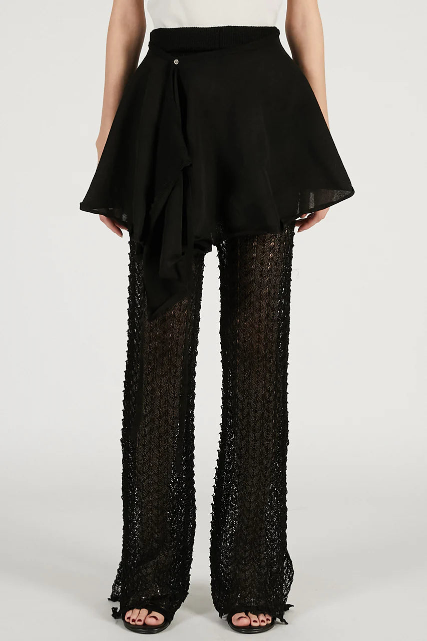 skirt-combined pants