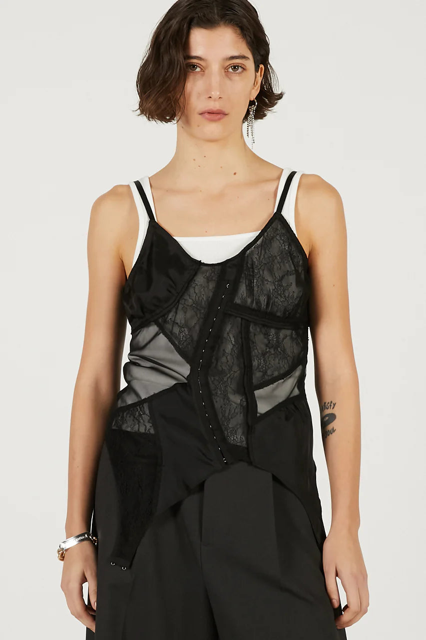 lingerie collage top