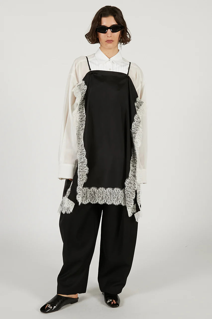 square pattern skirt op