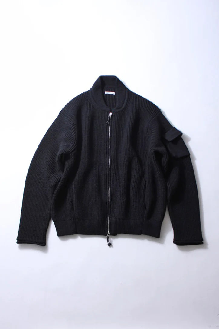 bomber rib sweater