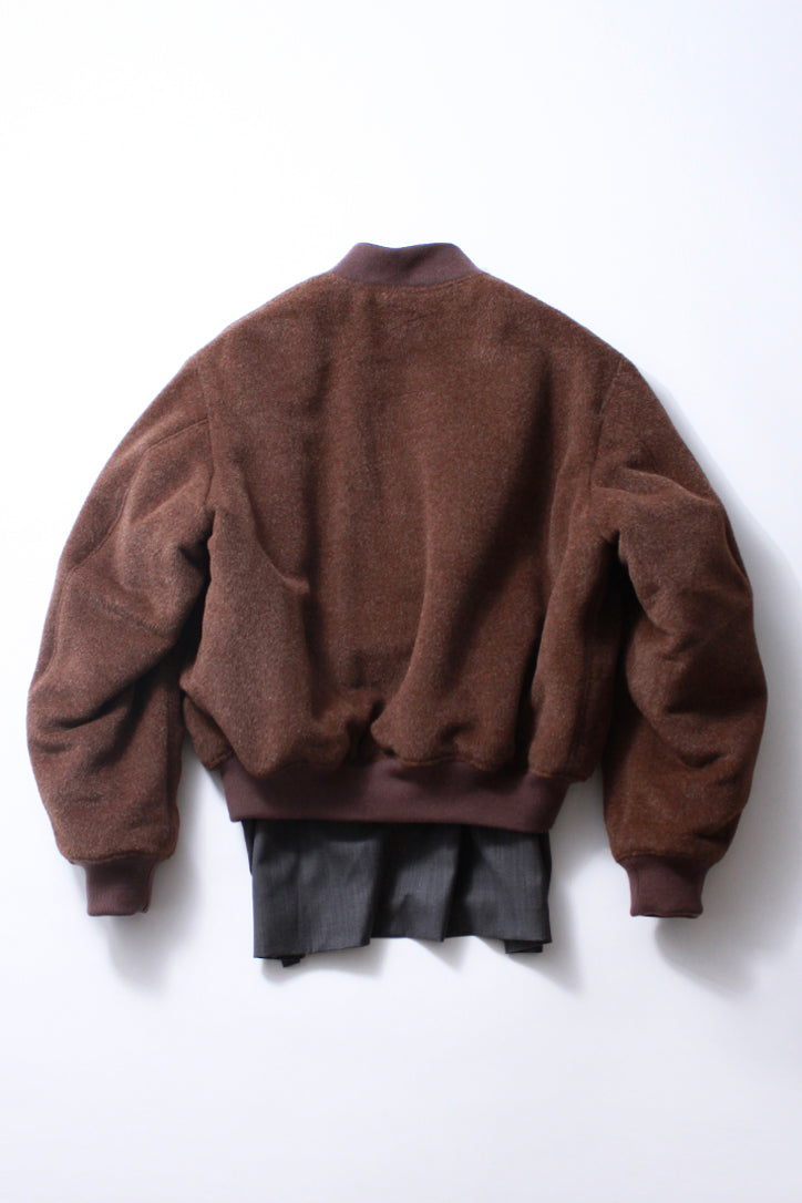 layered bomber jacket