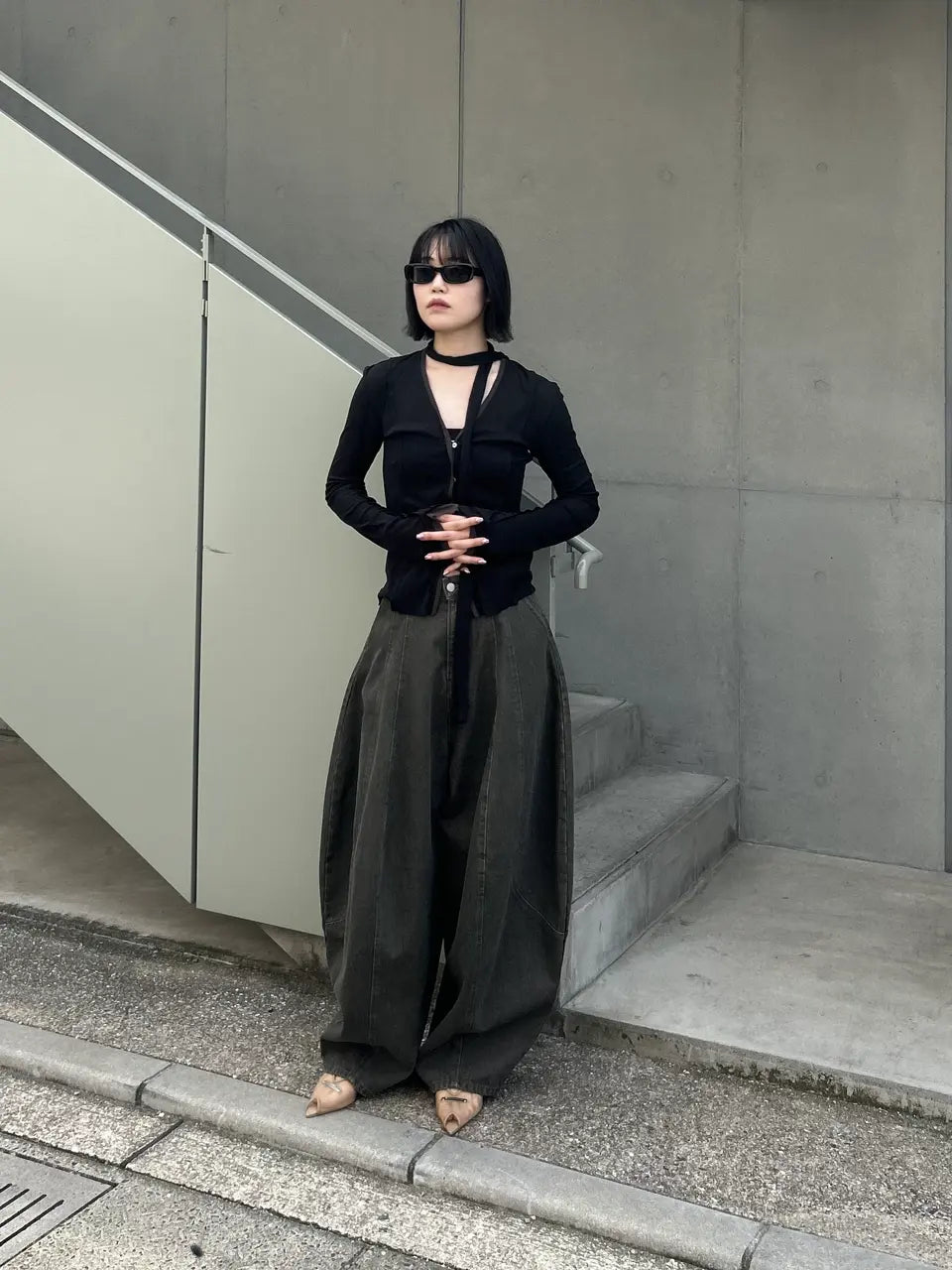 outseam jersey cardigan