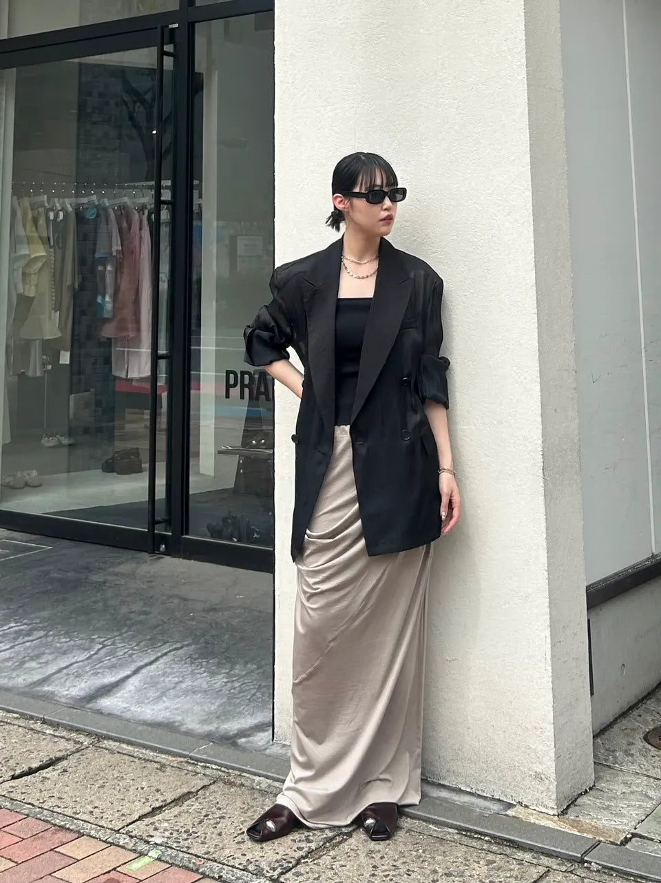 silk blend sheer jacket