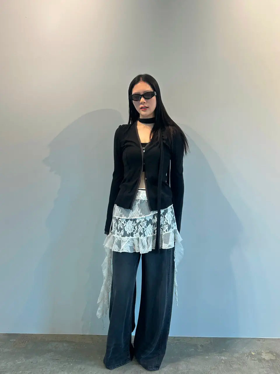 outseam jersey cardigan