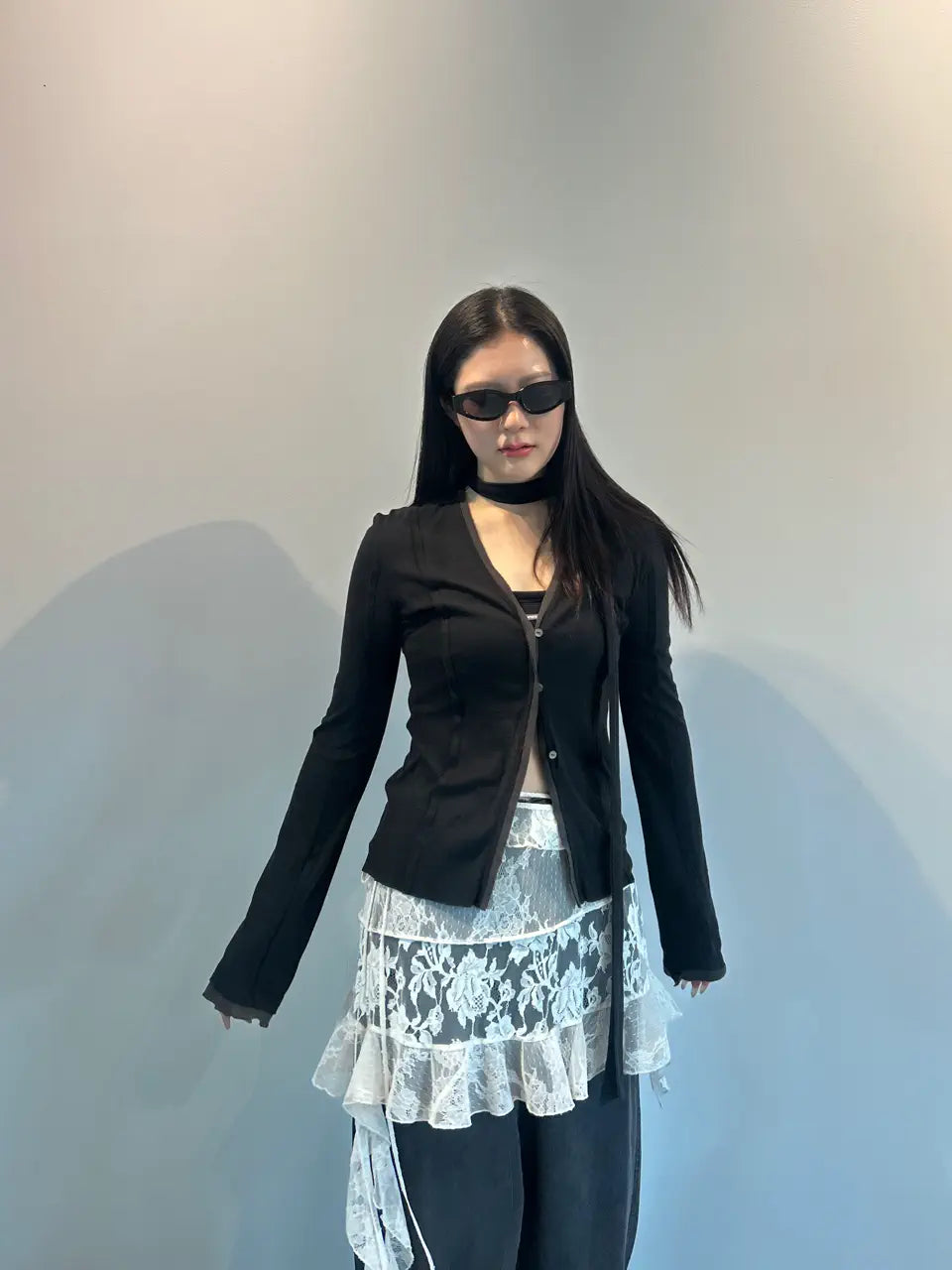 outseam jersey cardigan