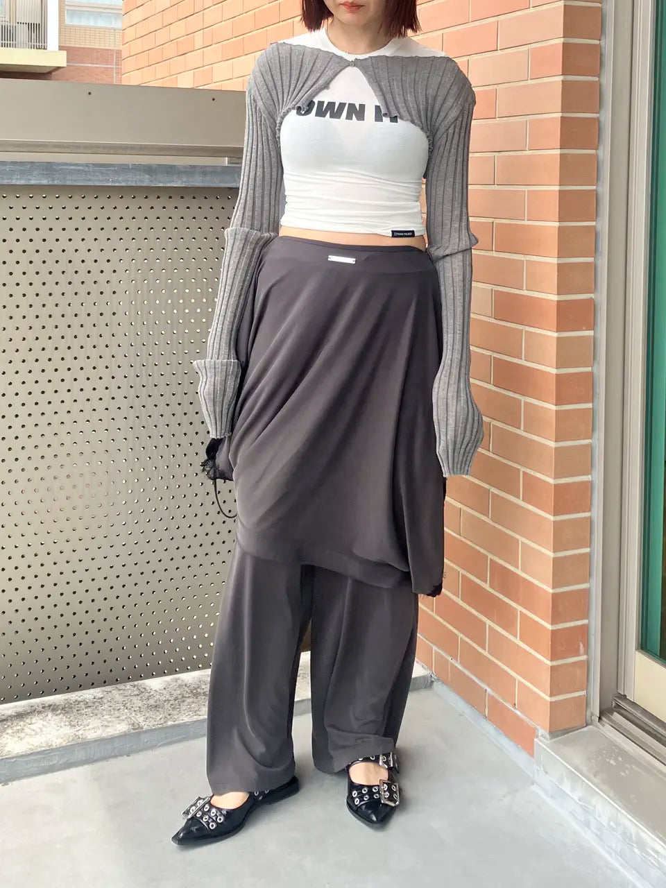 2way sheer rib bolero