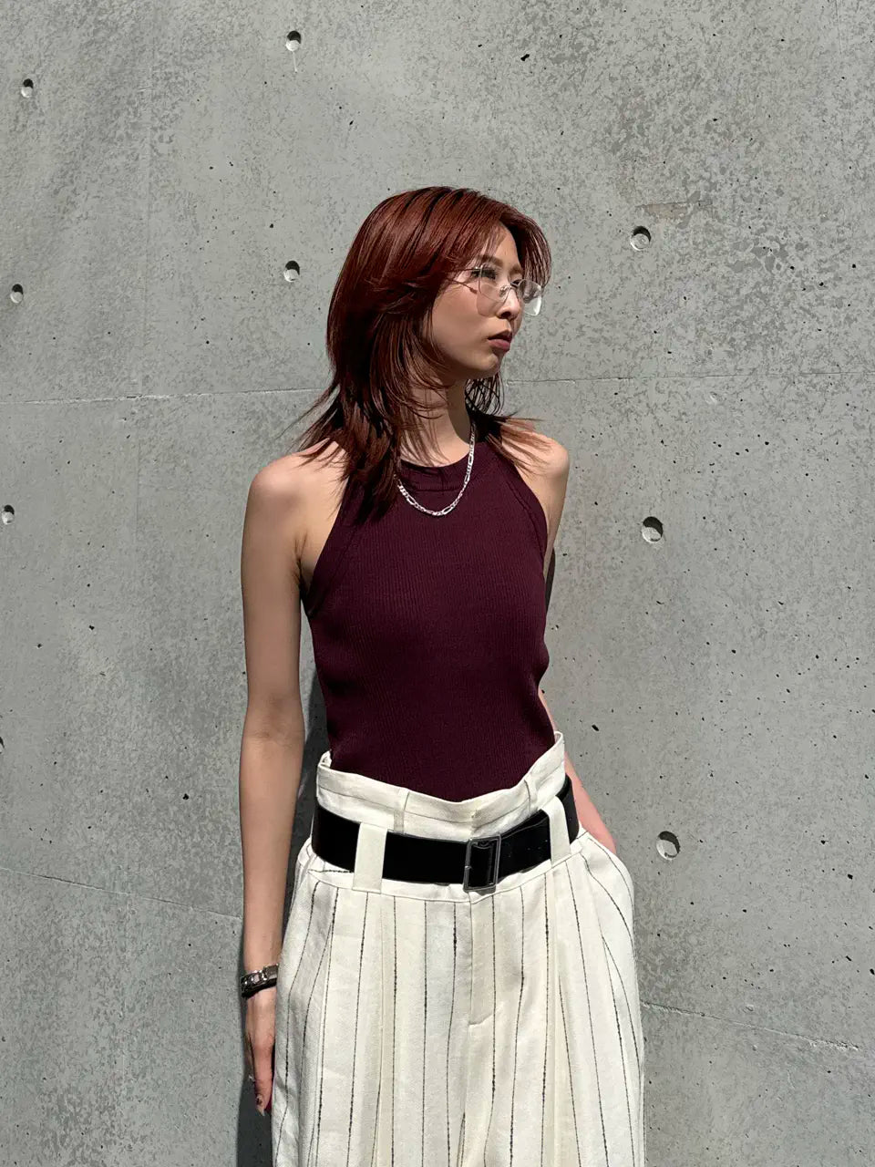 cup-in american sleeve knit