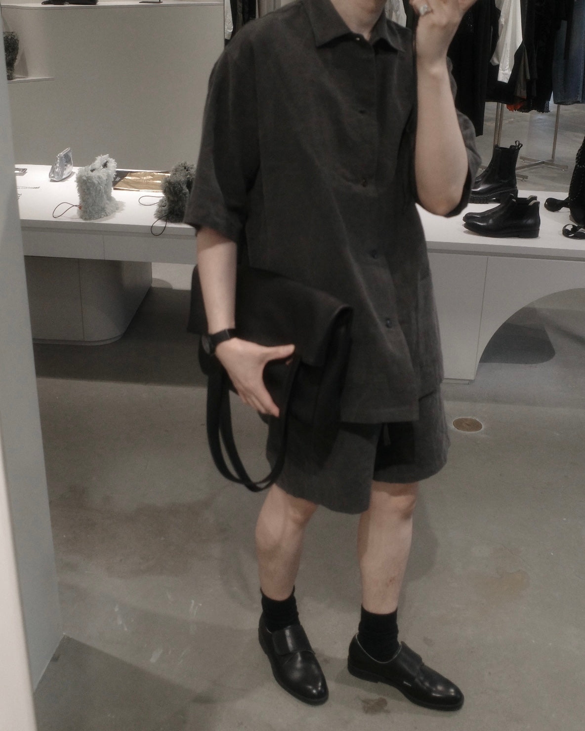 vintage c/l weather / short/s service shirt