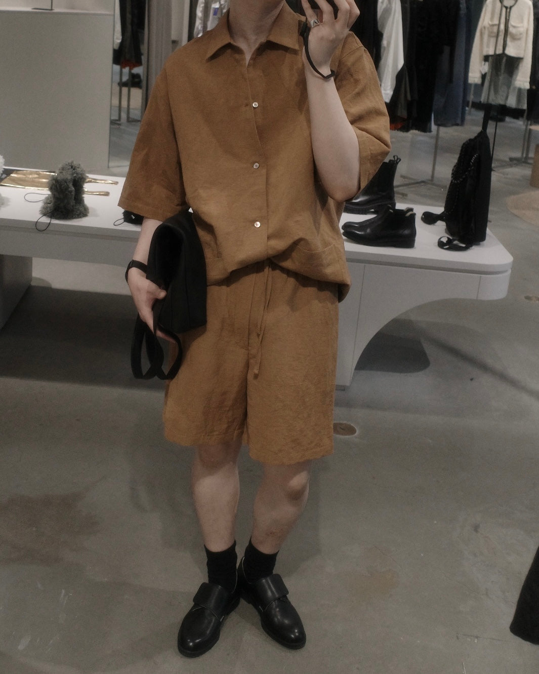 vintage c/l weather / short/s service shirt