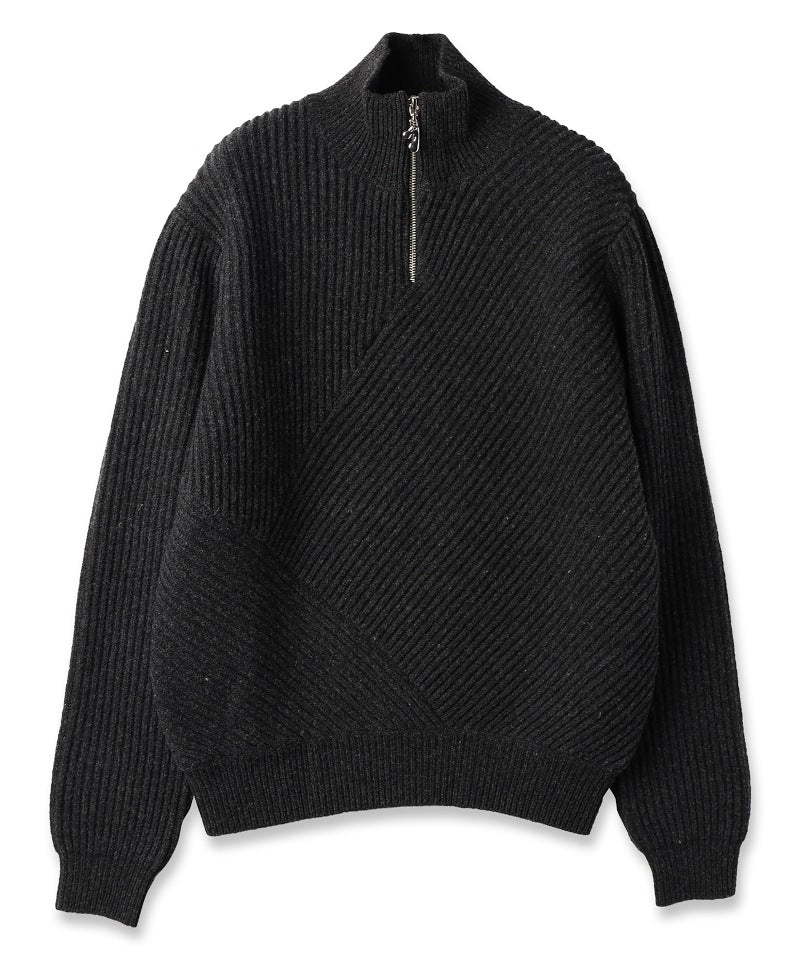 half zip knit