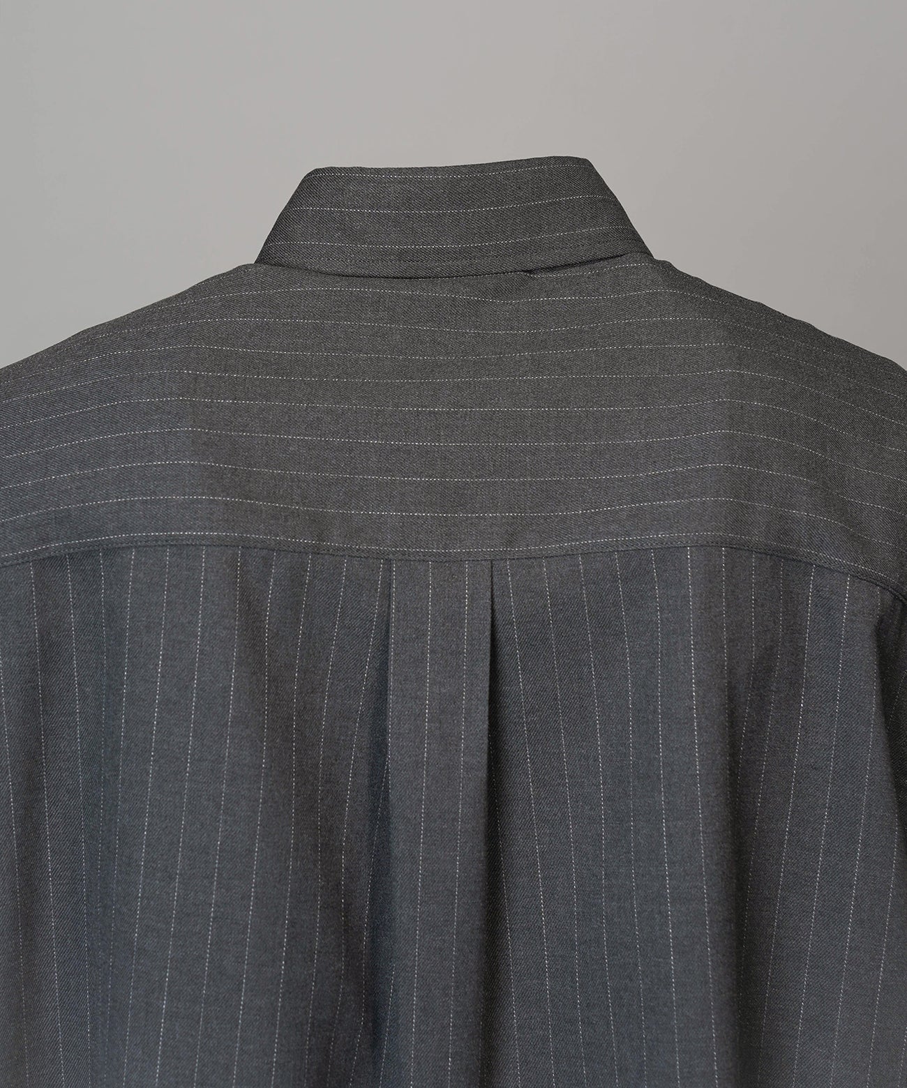airy striped gabardine prime-over short-sleeved shirt