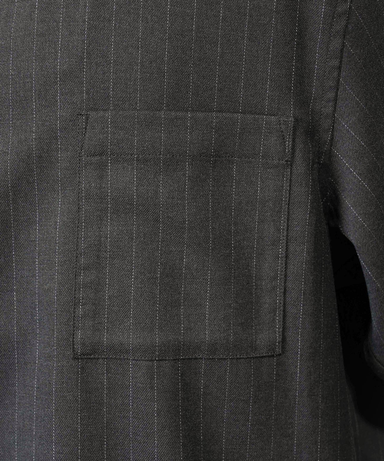 airy striped gabardine prime-over short-sleeved shirt
