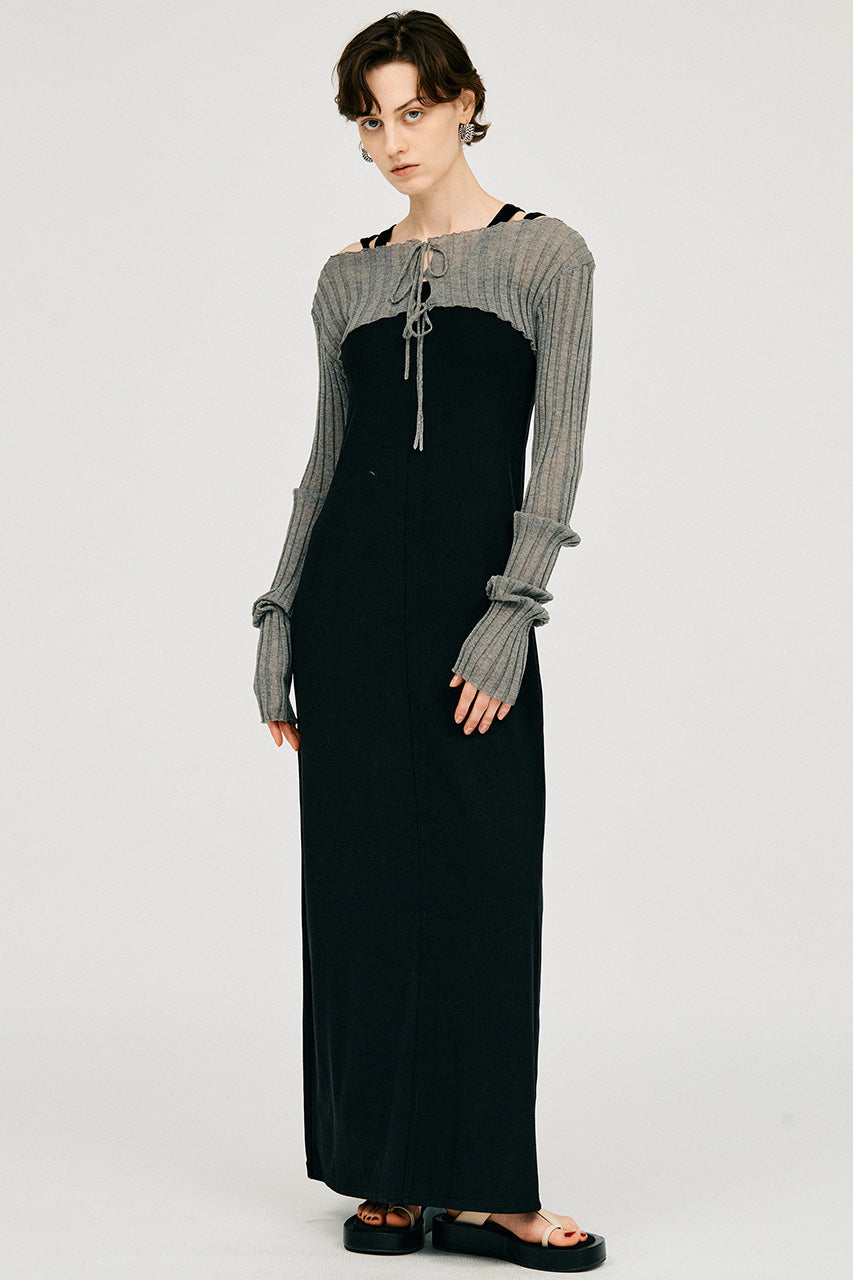 2way sheer rib bolero
