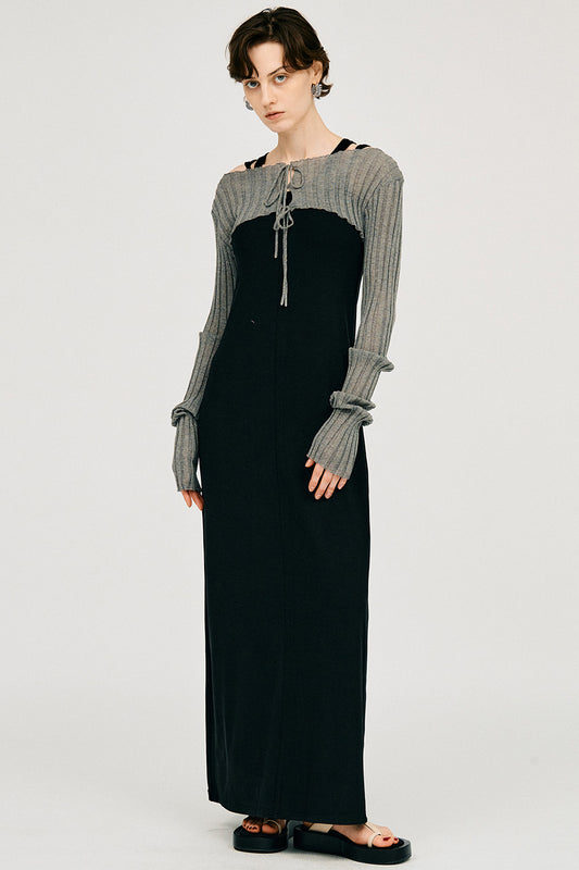 2way sheer rib bolero