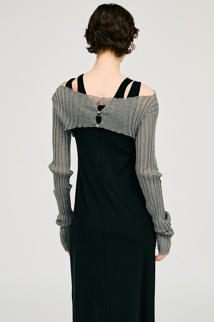 2way sheer rib bolero