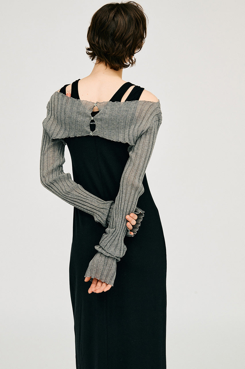 2way sheer rib bolero