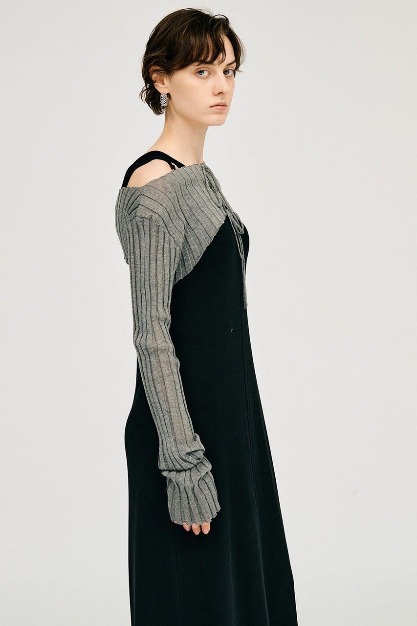 2way sheer rib bolero
