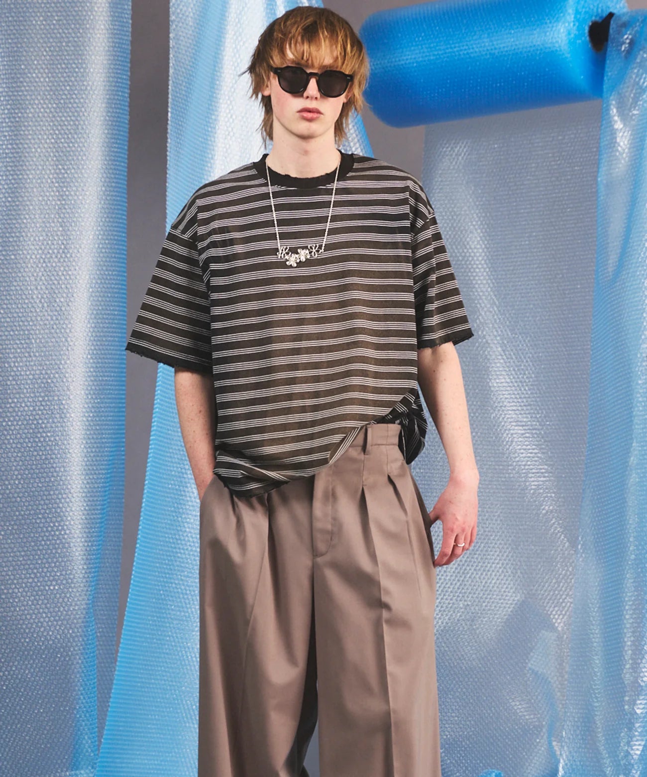 fade border prime-over short-sleeved t-shirt