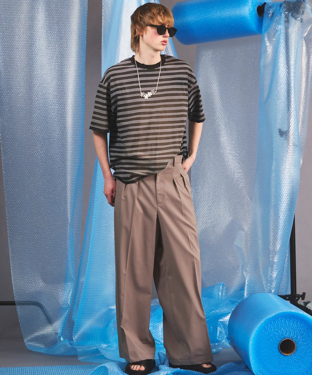 fade border prime-over short-sleeved t-shirt
