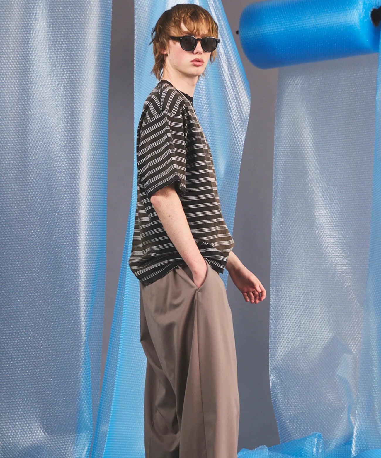 fade border prime-over short-sleeved t-shirt