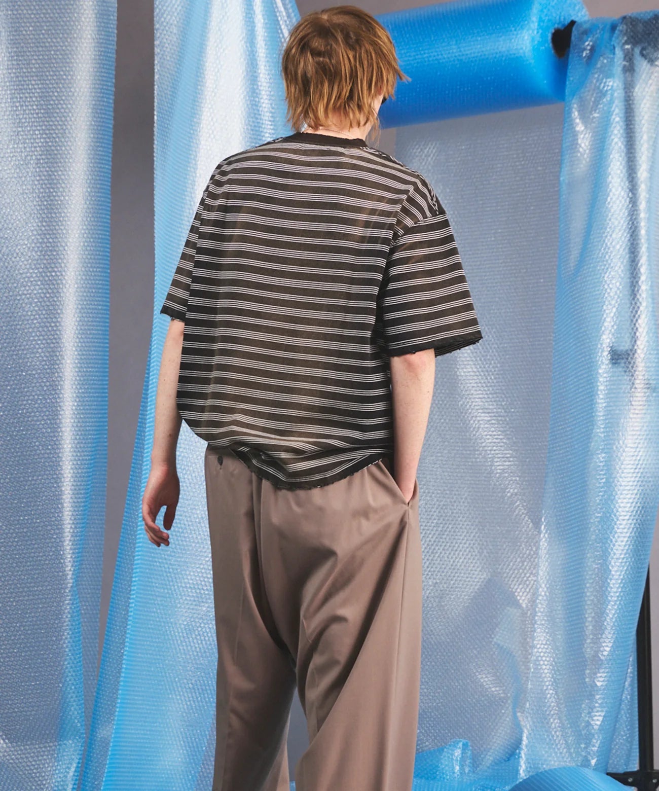 fade border prime-over short-sleeved t-shirt