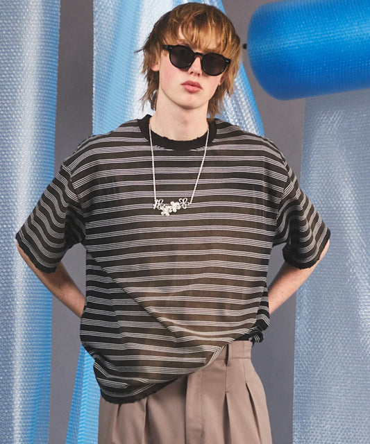 fade border prime-over short-sleeved t-shirt