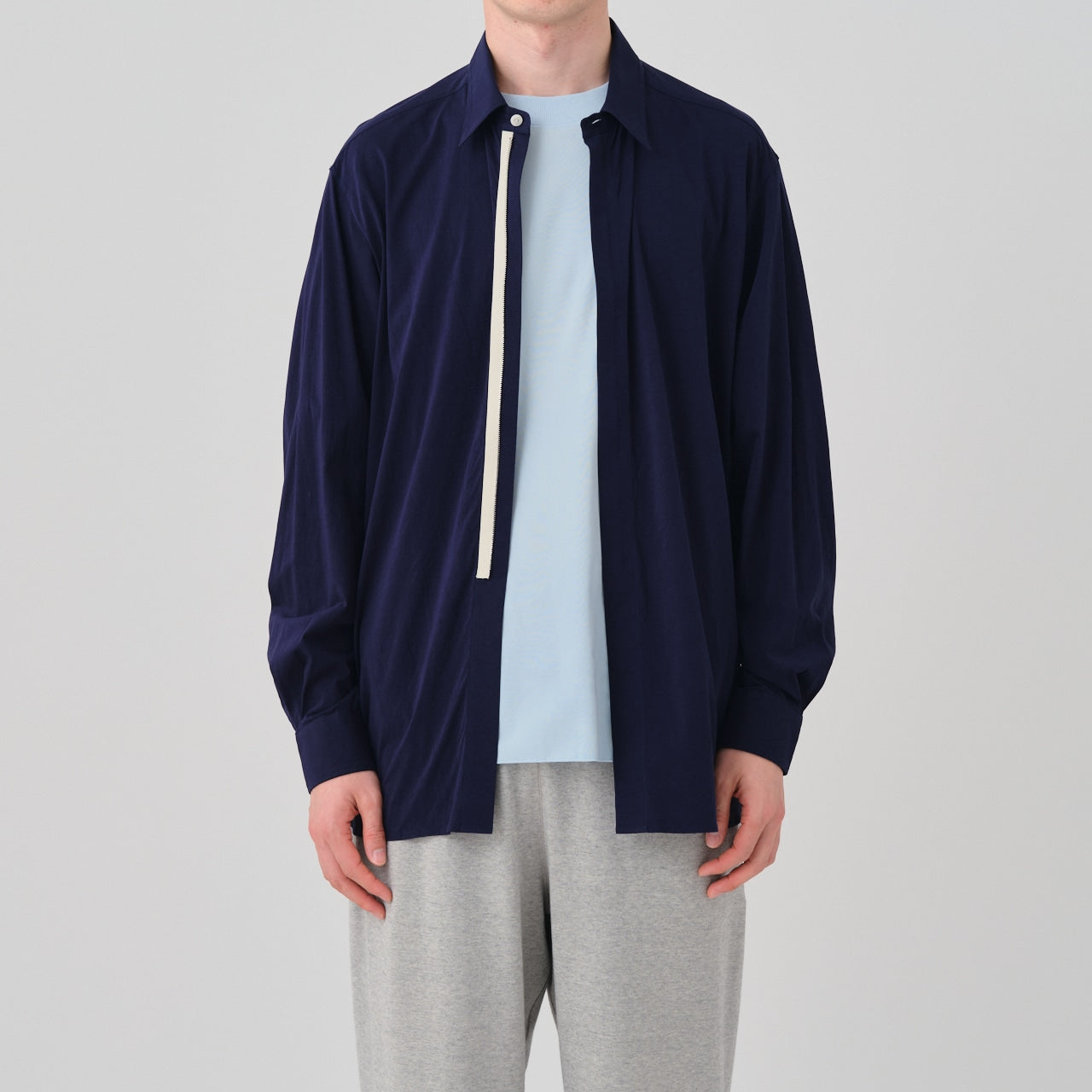 fly front zip shirt jacket