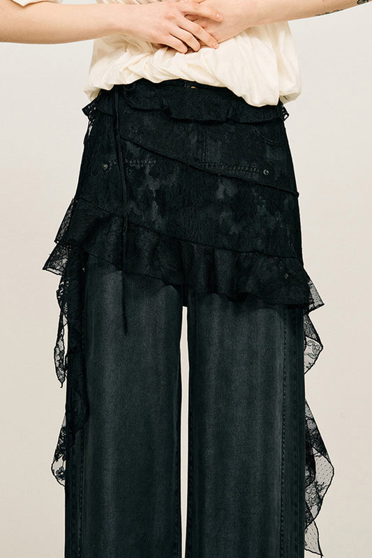 lace wrap skirt