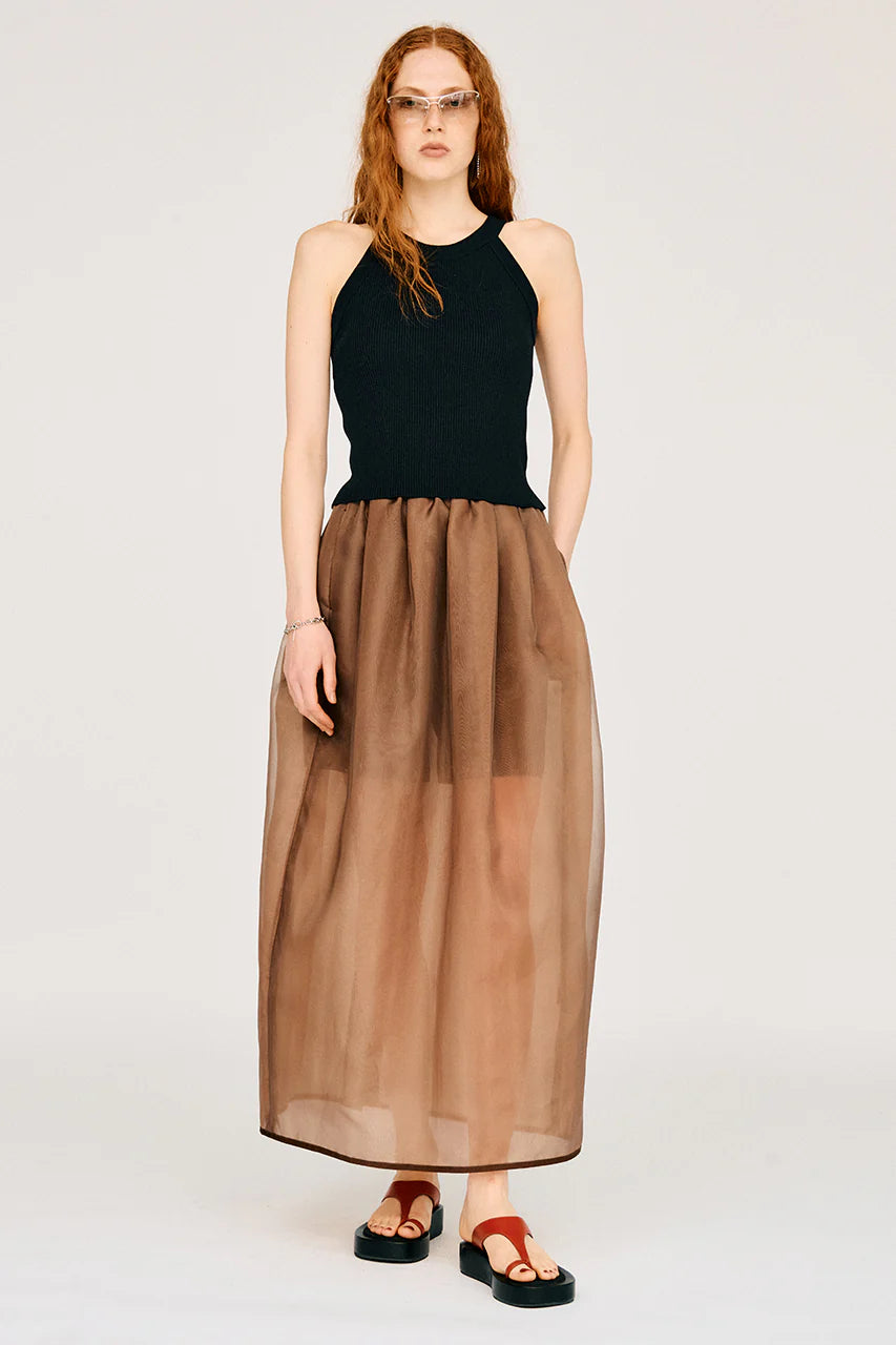 cup-in american sleeve knit