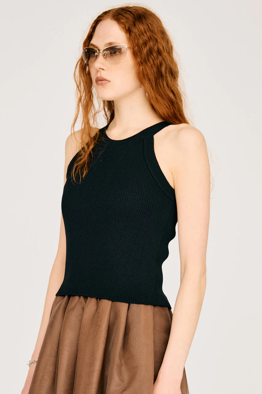 cup-in american sleeve knit