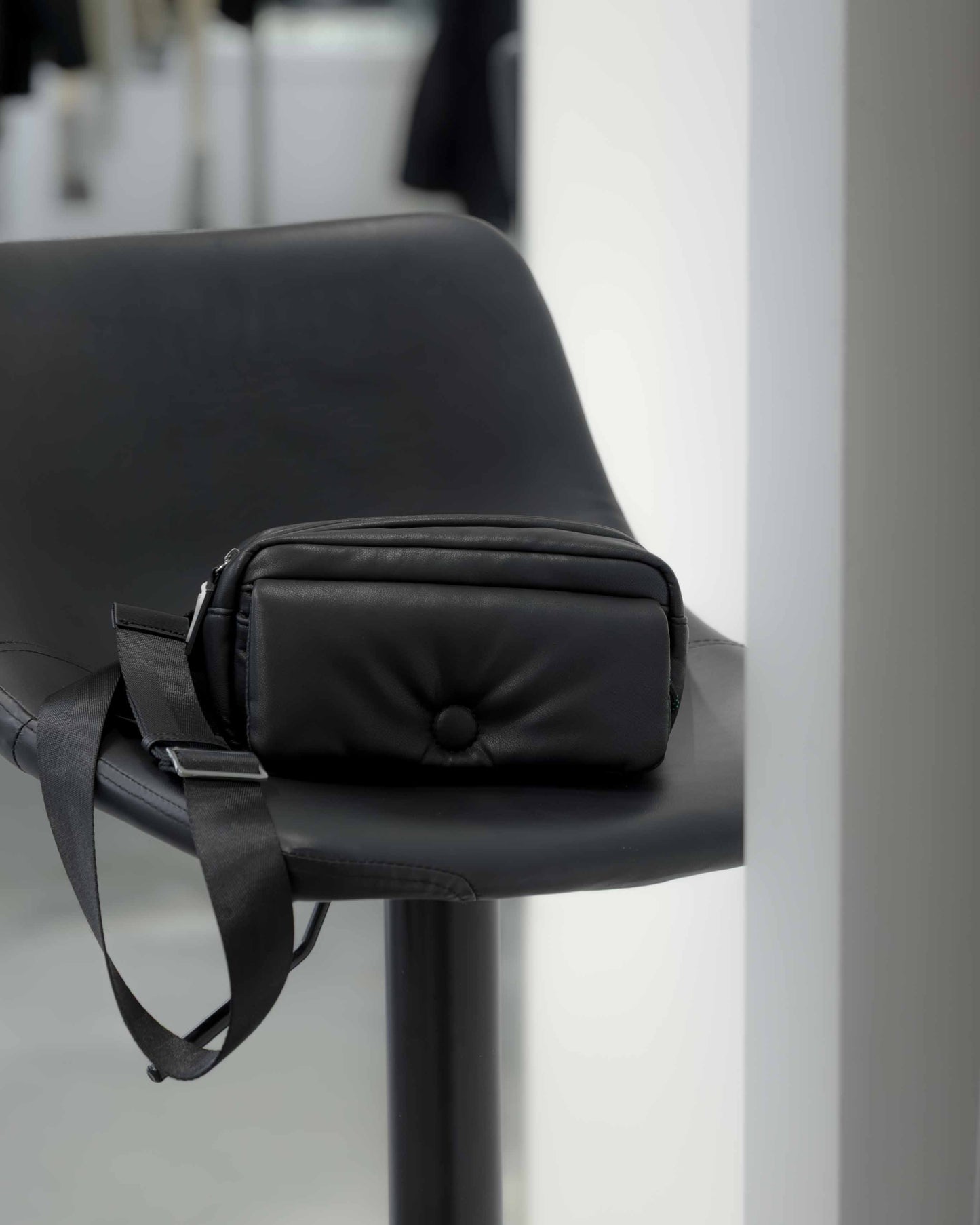 leather plump mini bag