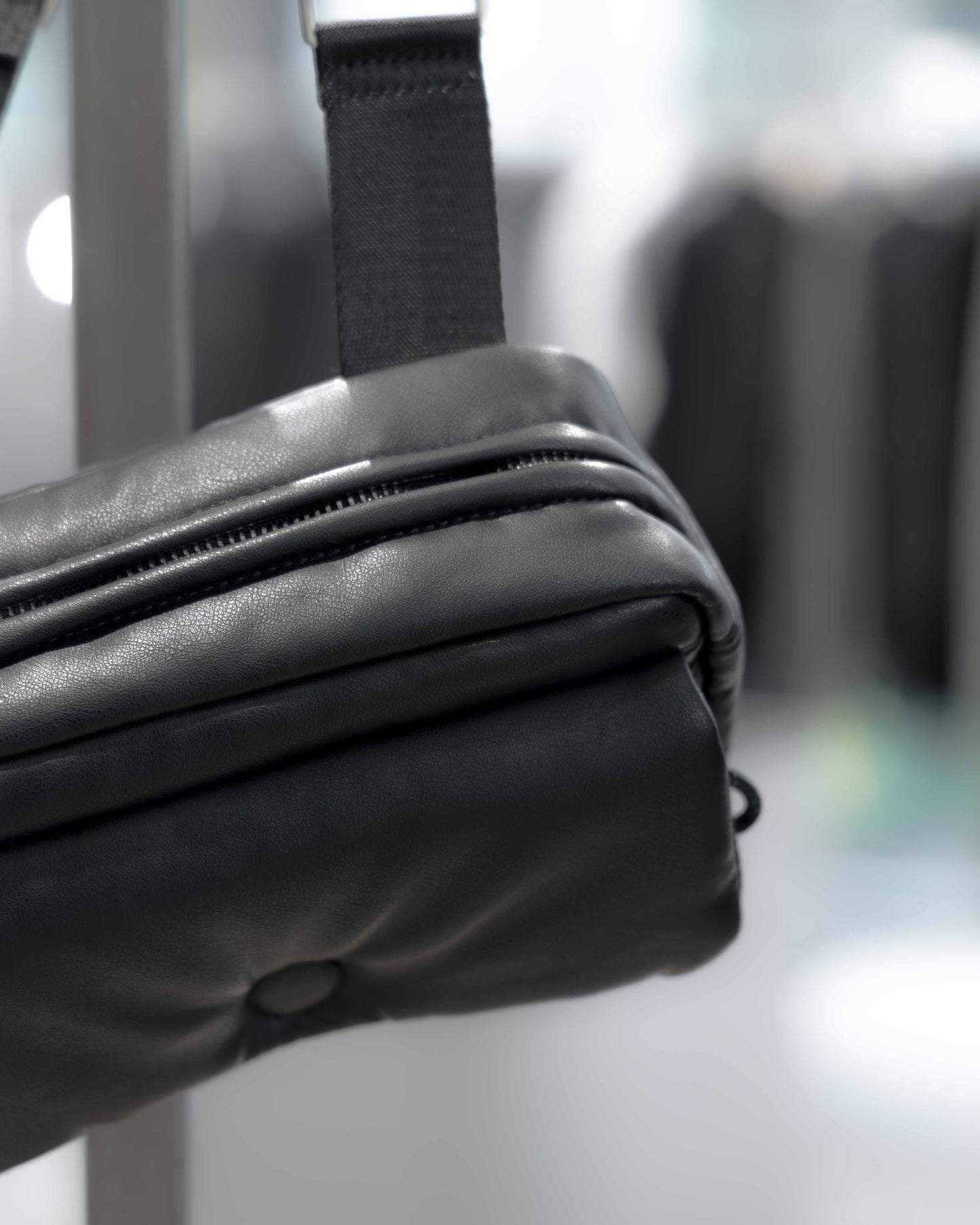 leather plump mini bag