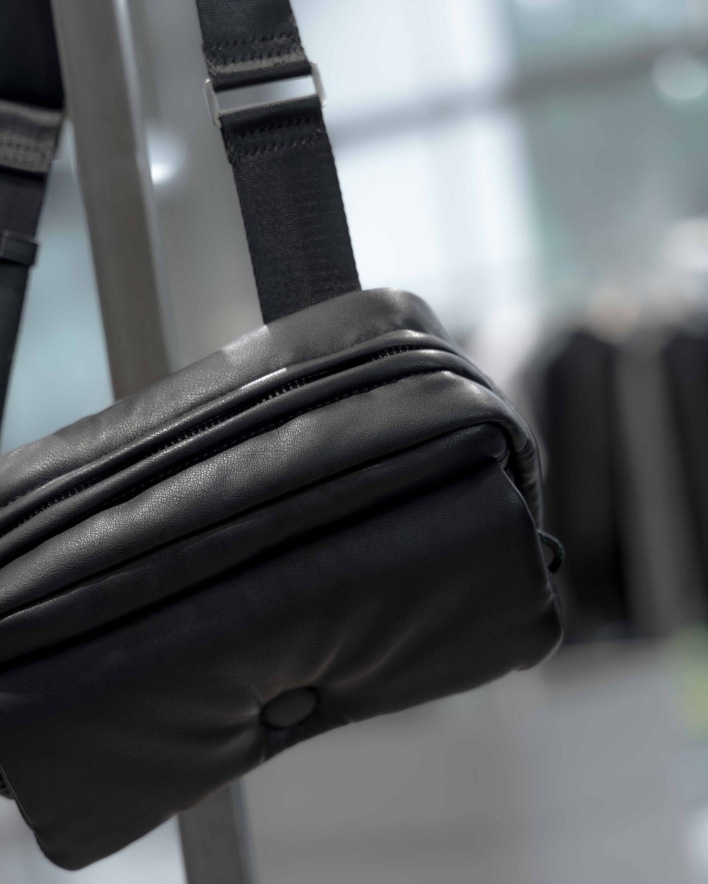 leather plump mini bag