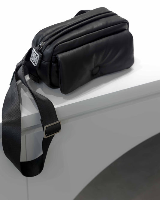 leather plump mini bag