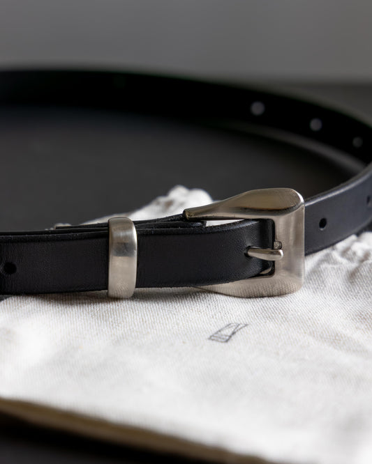 polish leather belt