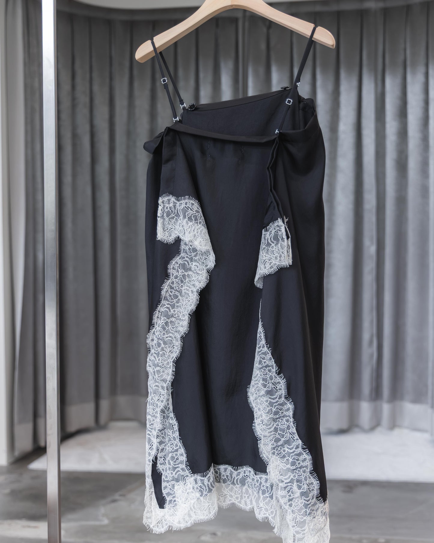 square pattern skirt op