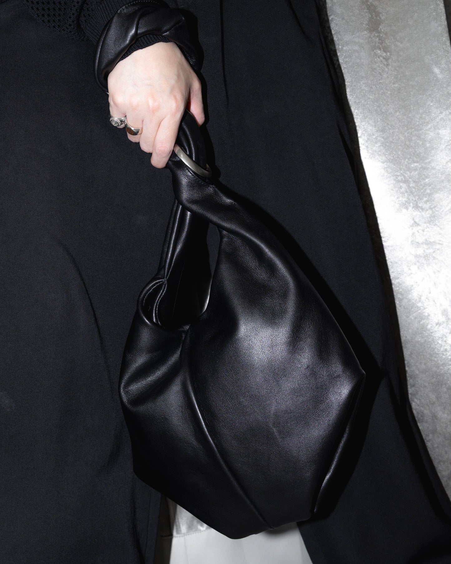 klein two way bag in smooth leather m