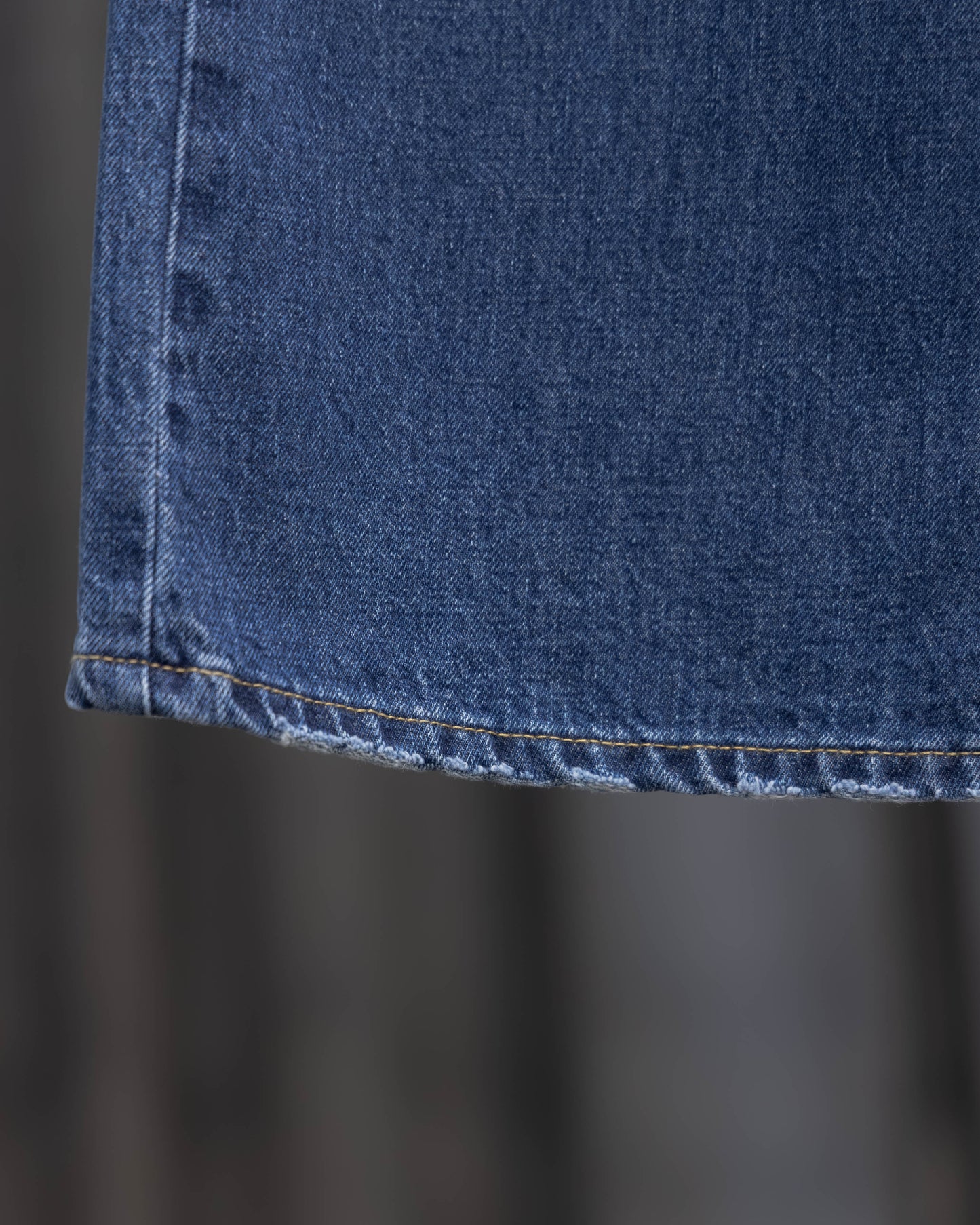 denim asymmetric pants