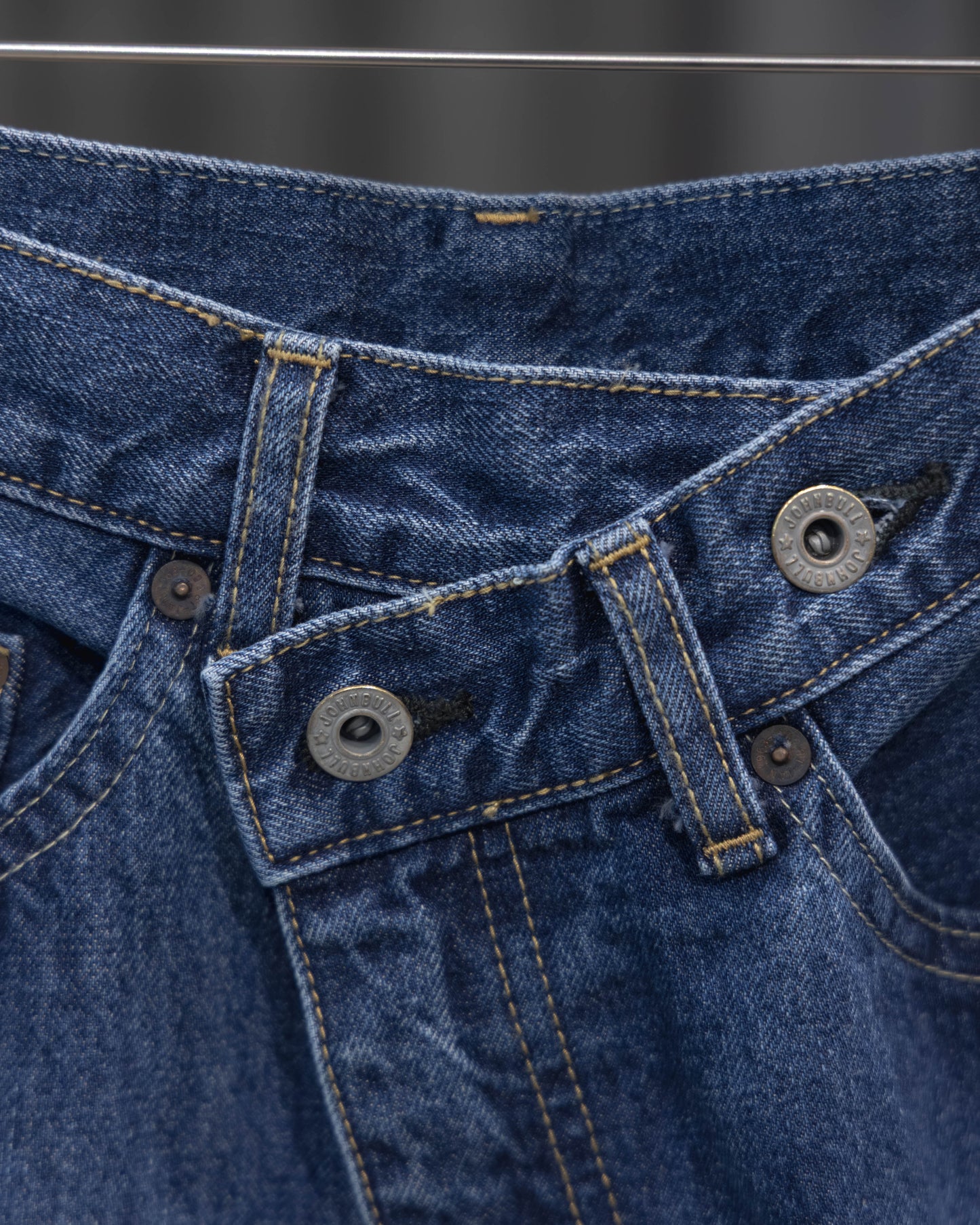 denim asymmetric pants