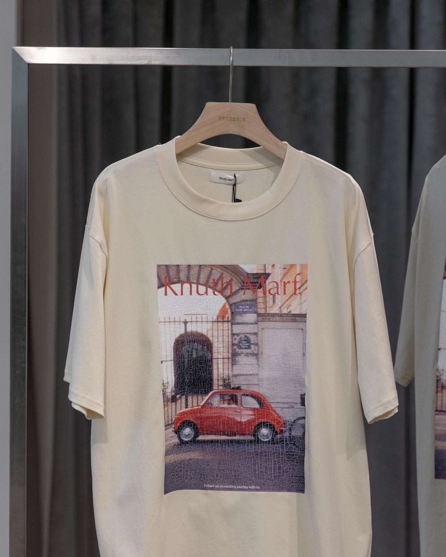 vintage print T shirt(unisex)