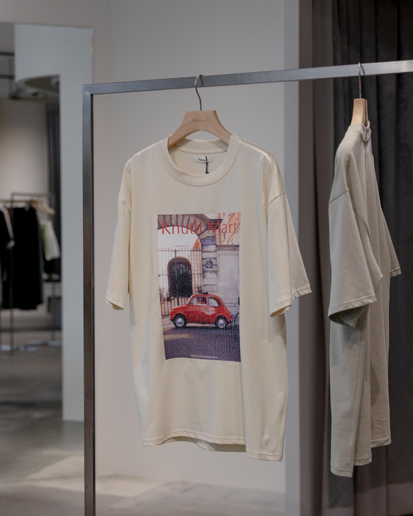 vintage print T shirt(unisex)