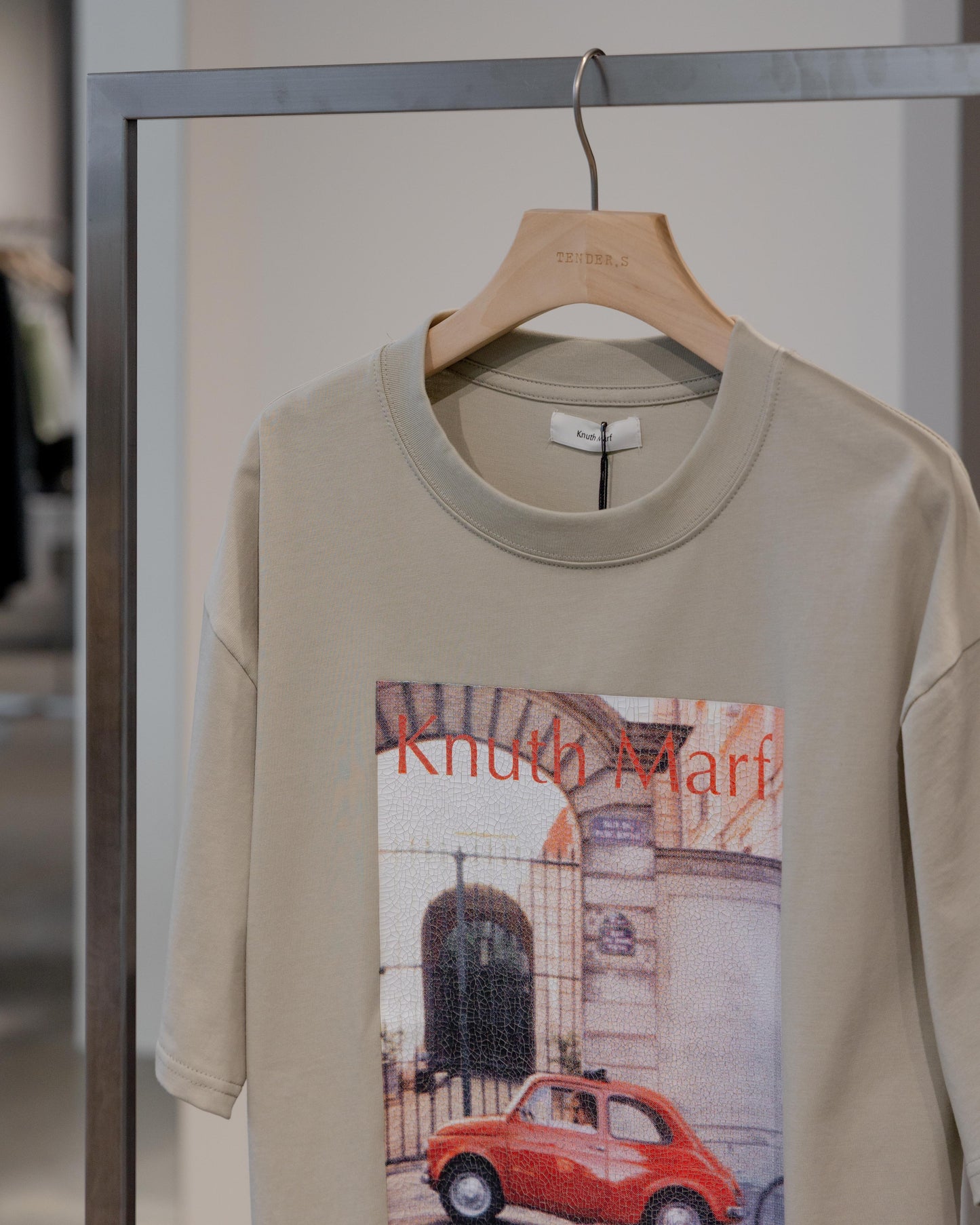 vintage print T shirt(unisex)