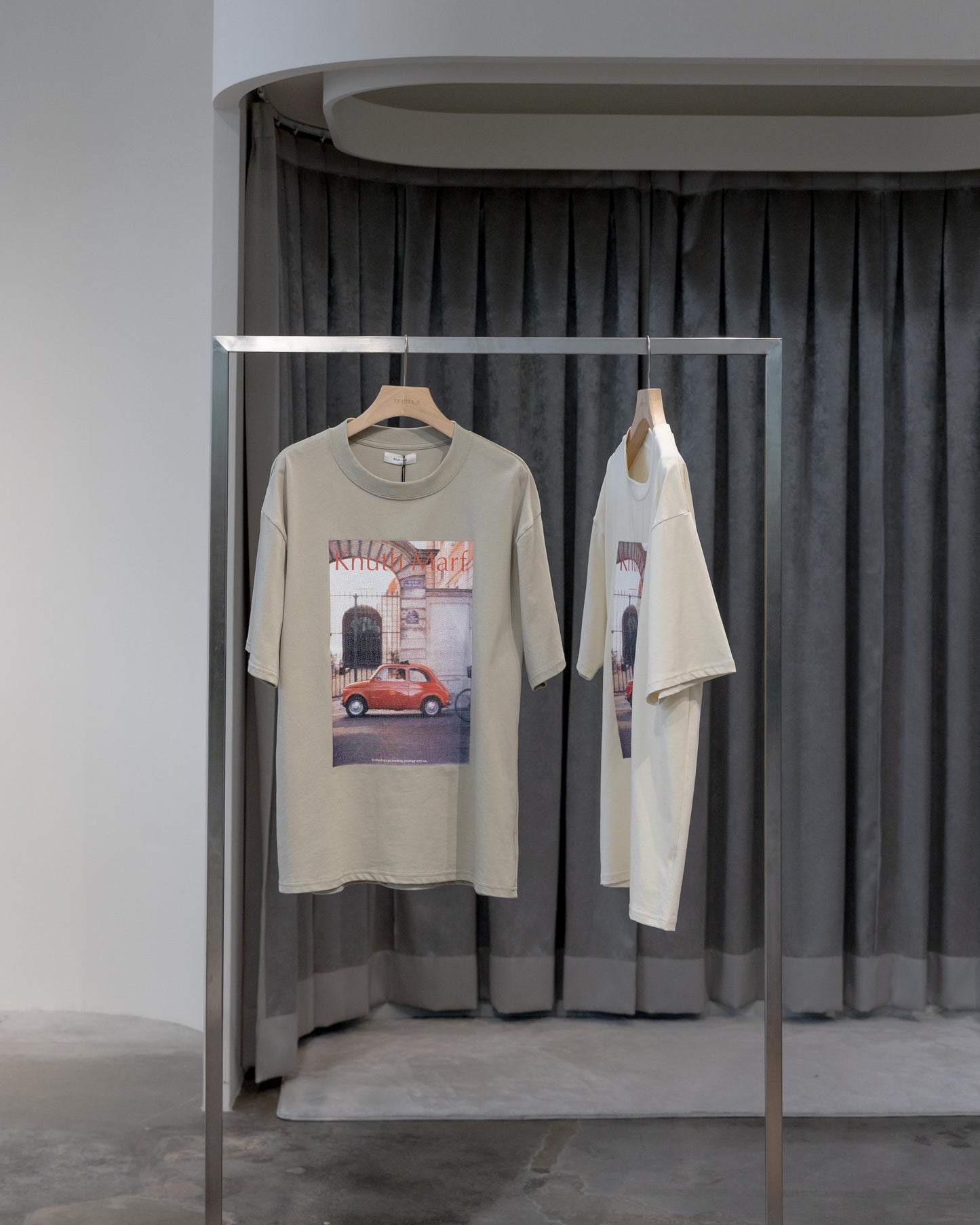 vintage print T shirt(unisex)