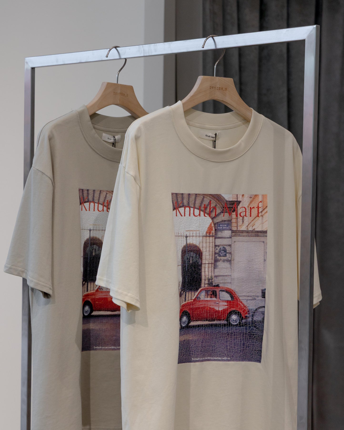 vintage print T shirt(unisex)