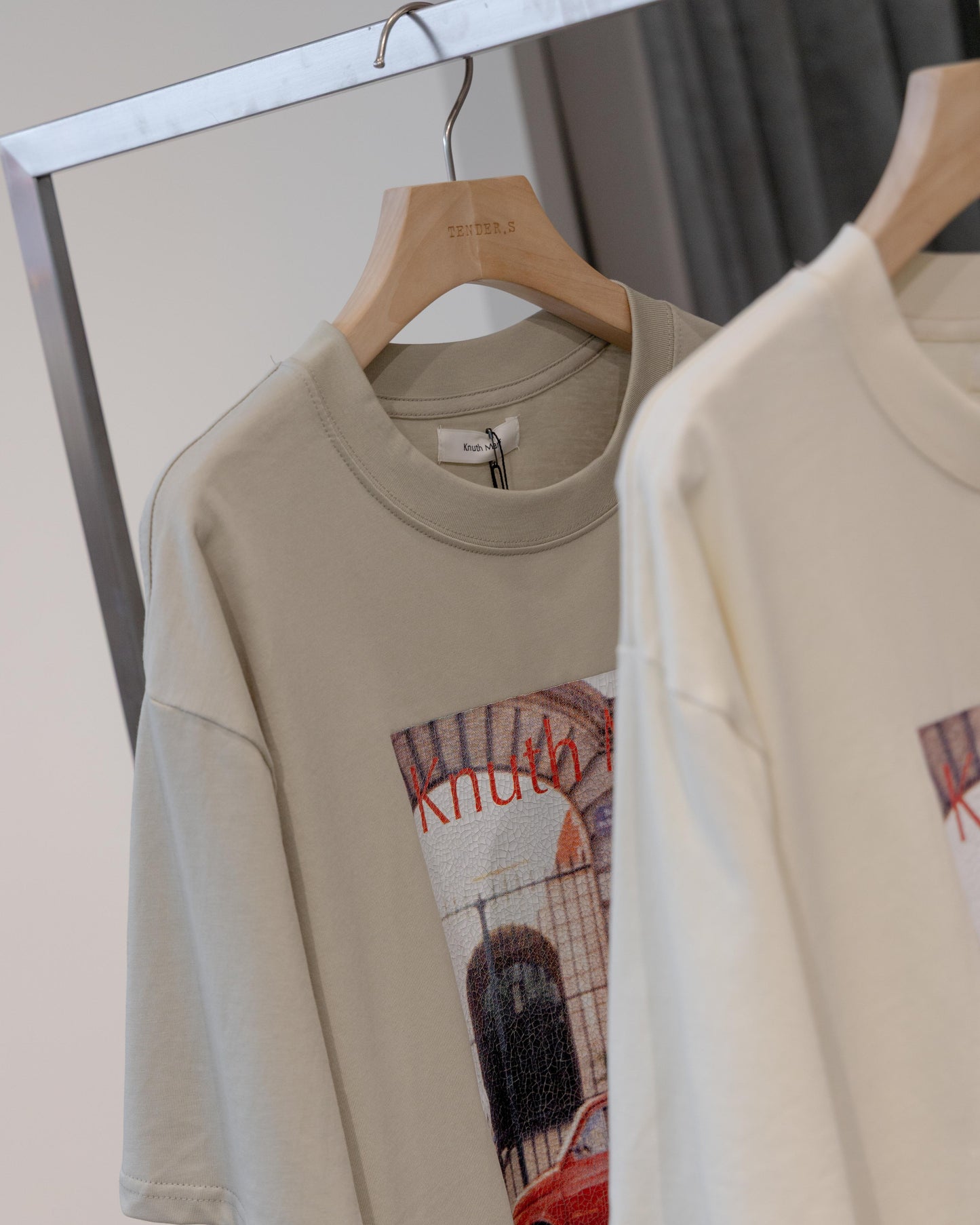 vintage print T shirt(unisex)