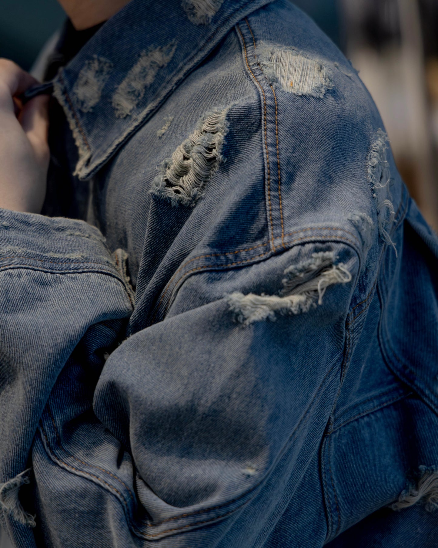 denim blouson (damage)