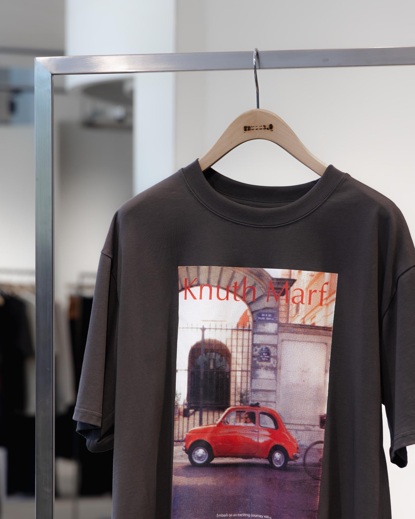 vintage print T shirt(unisex)