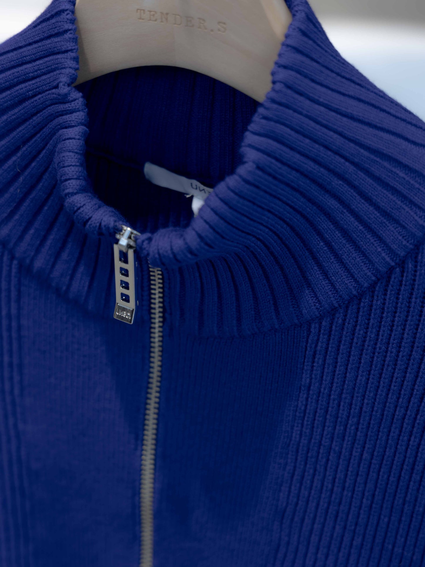 pin tuck half zip top